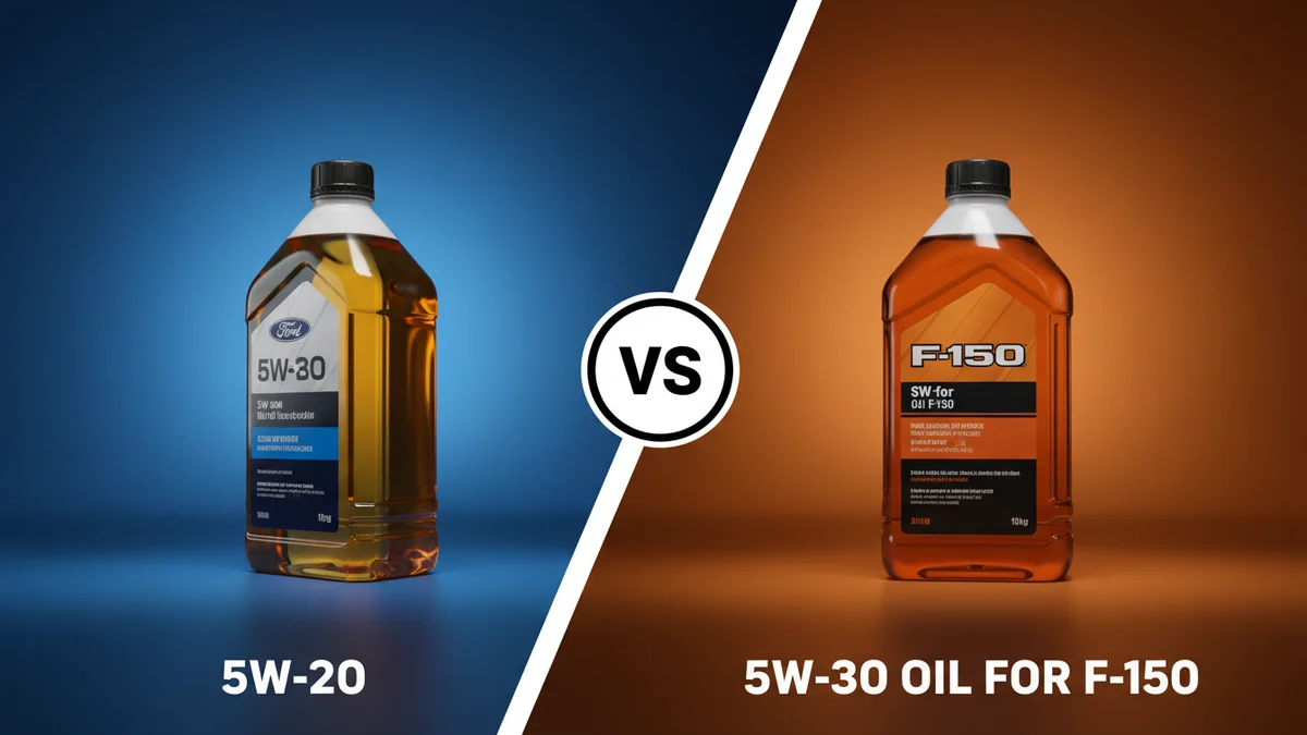 5W-20 vs 5W-30 Oil for F-150 side-by-side comparison
