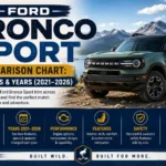 Ford Bronco Sport Comparison Chart