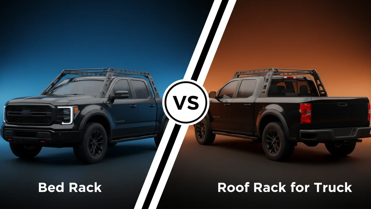 Bed Rack vs Roof Rack for Truck side-by-side comparison