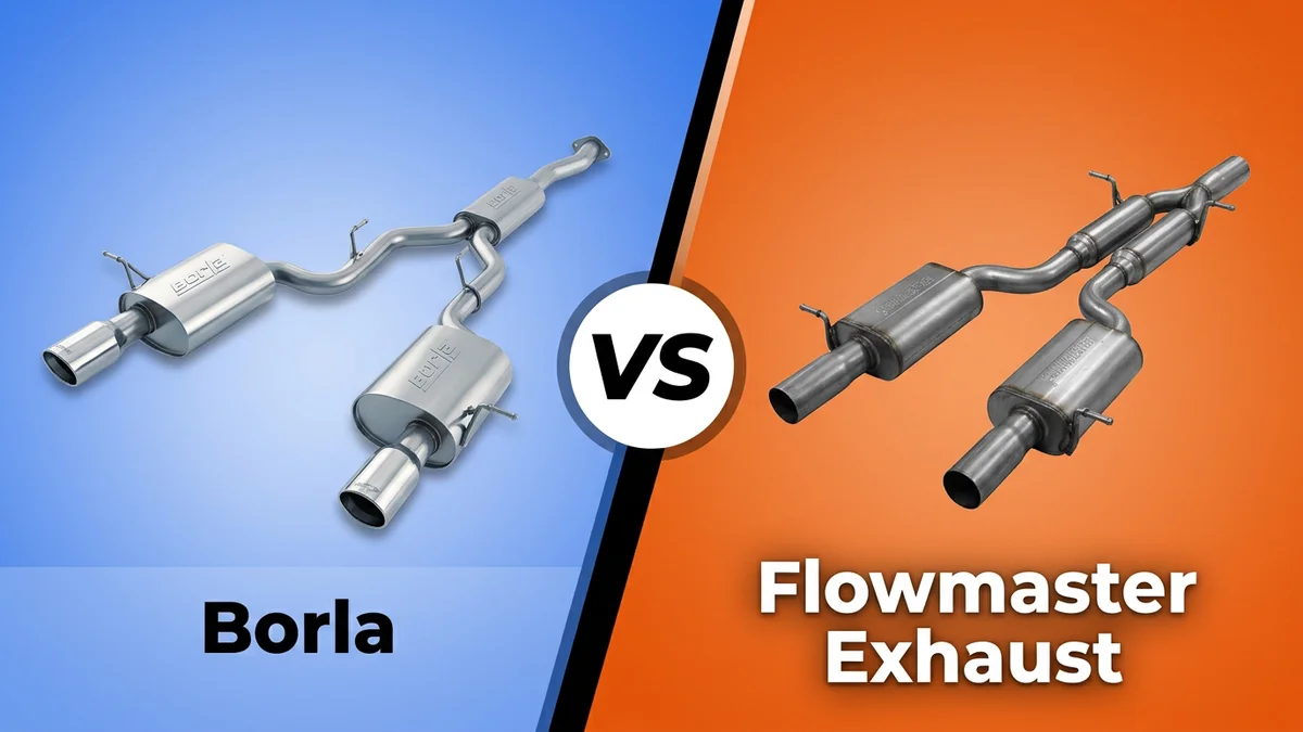 Borla vs Flowmaster Exhaust side-by-side comparison