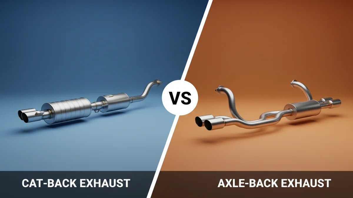 Cat-Back Exhaust vs Axle-Back Exhaust side-by-side comparison