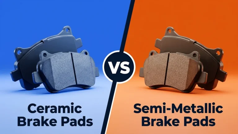 Ceramic Brake Pads vs Semi-Metallic Brake Pads side-by-side comparison