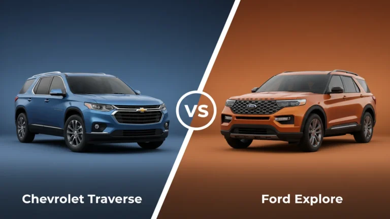 Chevrolet Traverse vs Ford Explorer 2026: Full Comparison & Verdict 26 Chevrolet Traverse vs Ford Explorer side-by-side comparison
