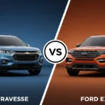 Chevy Traverse vs Ford Explorer side-by-side comparison