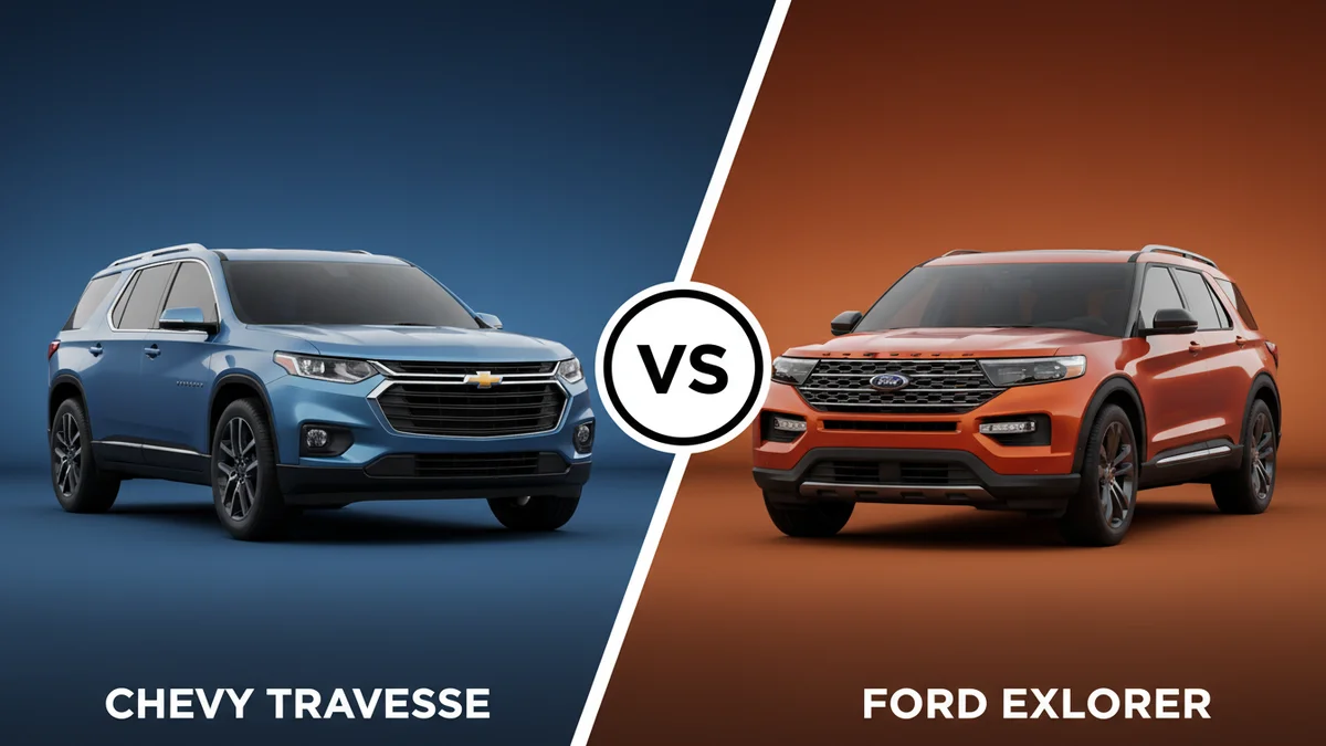 Chevy Traverse vs Ford Explorer 2026: Which Is Better? 2 Chevy Traverse vs Ford Explorer comparison