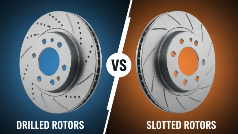 Drilled Rotors vs Slotted Rotors side-by-side comparison