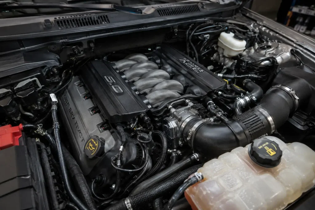Ford V8 vs EcoBoost Reliability Which Engine Lasts Longer 2 Ford F-150 V8 and EcoBoost trucks side by side reliability comparison.
Ford F-150 side by side, F-150 V8 badge, F-150 EcoBoost badge, Ford truck comparison