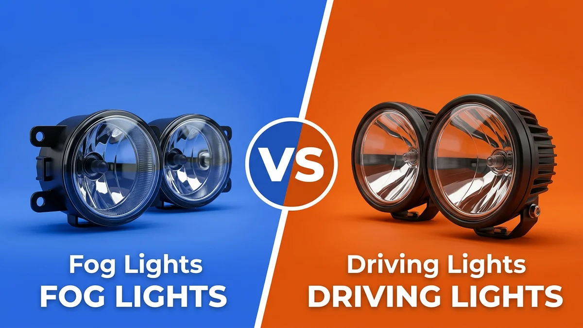 Fog Lights vs Driving Lights 2026: Which Is Better? 2 Fog Lights vs Driving Lights comparison