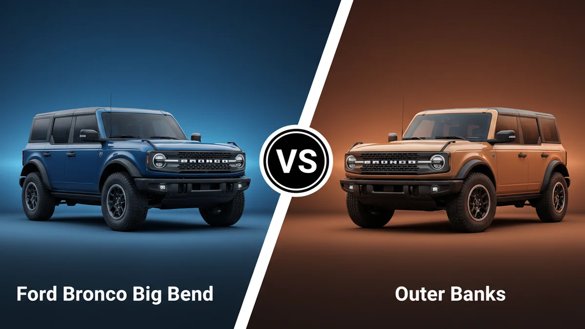Ford Bronco Big Bend vs Outer Banks 2026: Full Comparison 2 Ford Bronco Big Bend vs Outer Banks comparison