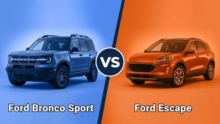 2026 Ford Bronco Sport vs Ford Escape: Which Is Better? 11 Ford Bronco Sport vs Ford Escape side-by-side comparison