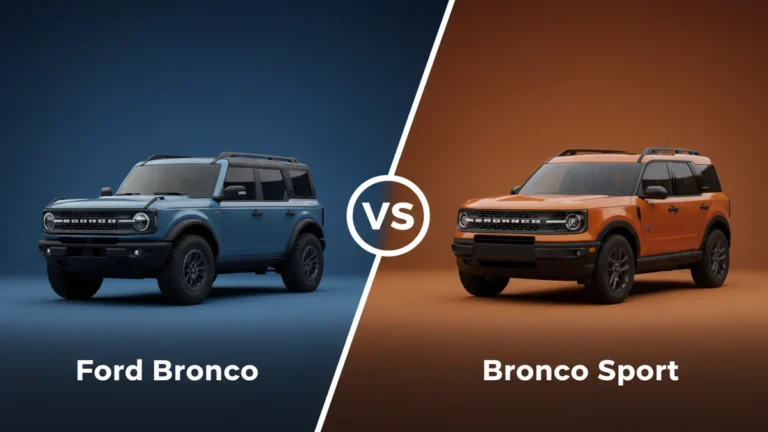 Ford Bronco vs Bronco Sport 2026: Which Is Better? 36 Ford Bronco vs Bronco Sport side-by-side comparison