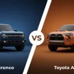 Ford Bronco vs Toyota 4Runner side-by-side comparison