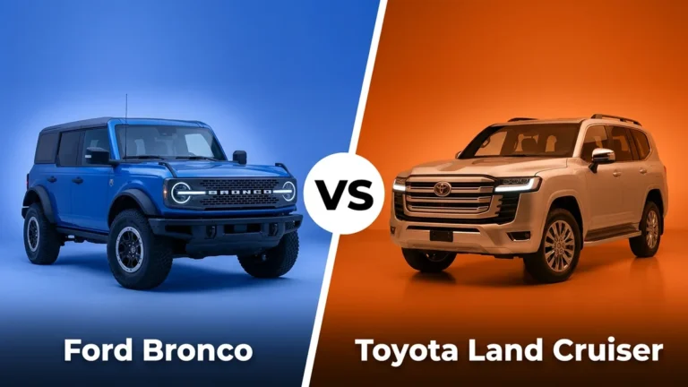 Ford Bronco vs Toyota Land Cruiser 2026: Which Is Better? 1 Ford Bronco vs Toyota Land Cruiser side-by-side comparison