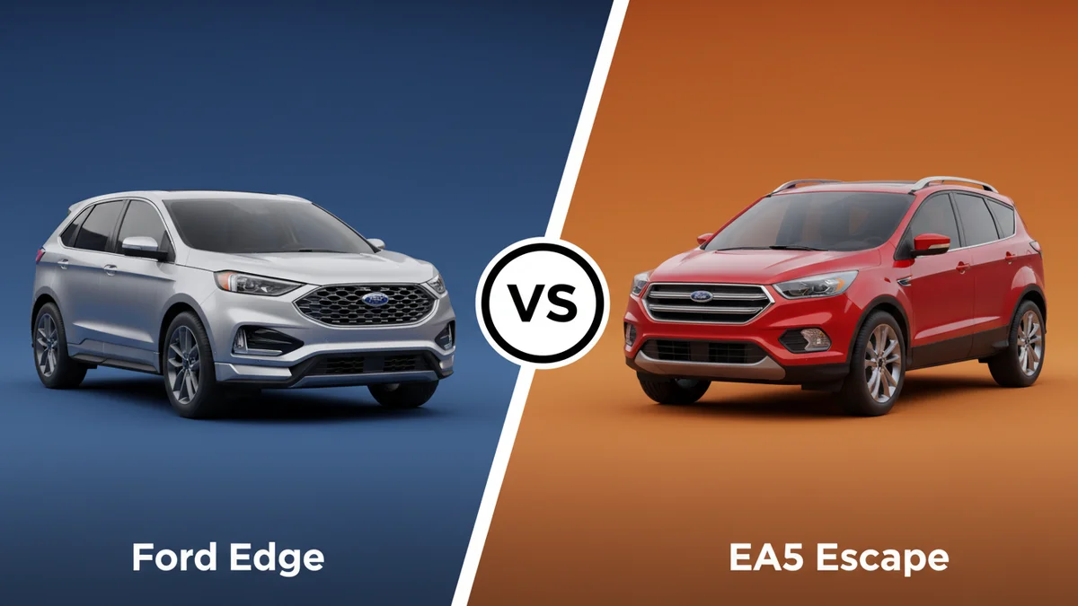 Ford Edge vs Ford Escape side-by-side comparison