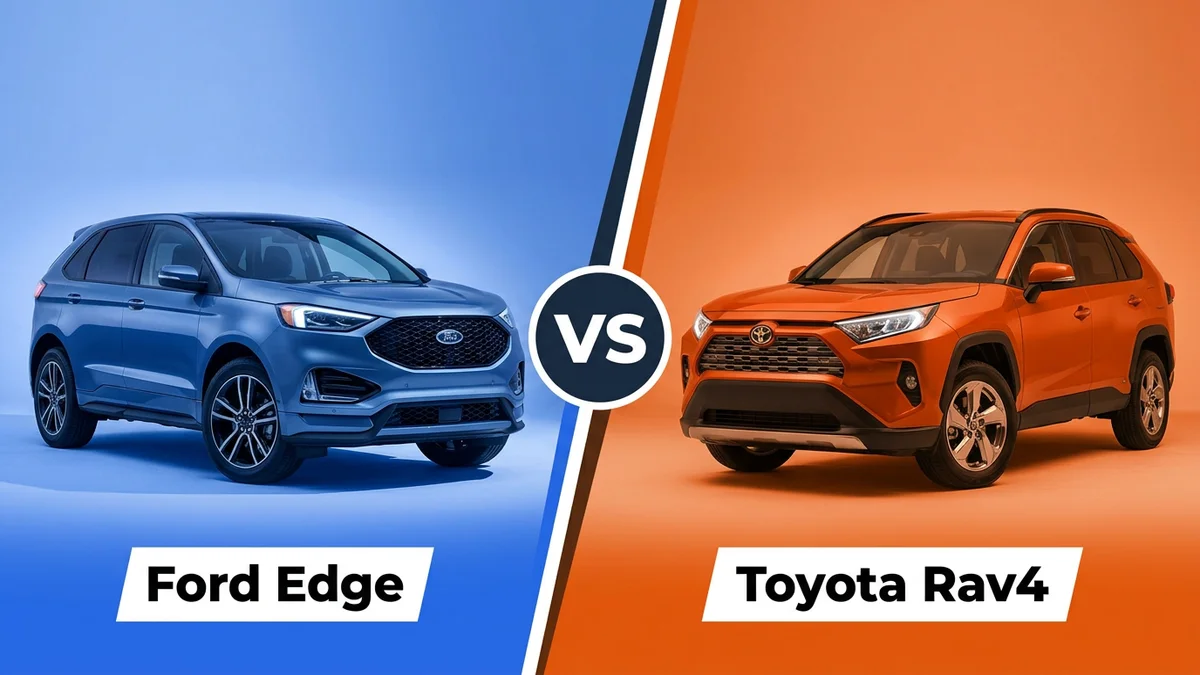 Ford Edge vs Toyota Rav4 2026: Which Crossover Is Better? 2 Ford Edge vs Toyota Rav4 comparison