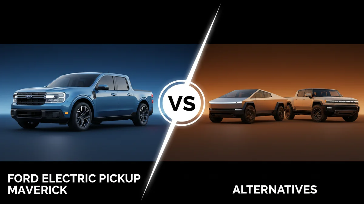 Ford Electric Pickup Maverick vs Alternatives 2026: Full Comparison 2 Ford Electric Pickup Maverick vs Alternatives comparison
