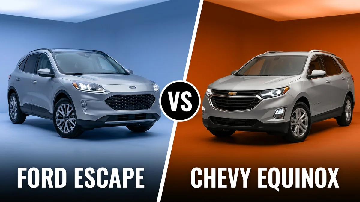 Ford Escape vs Chevy Equinox side-by-side comparison
