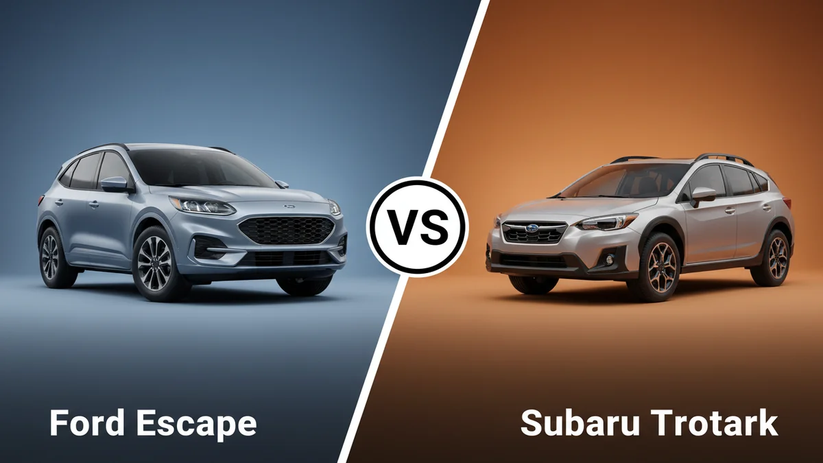 Ford Escape vs Subaru Crosstrek side-by-side comparison