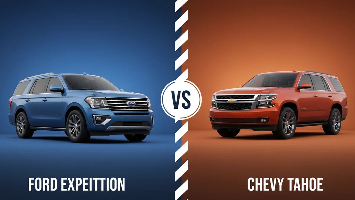 Ford Expedition vs Chevy Tahoe side-by-side comparison