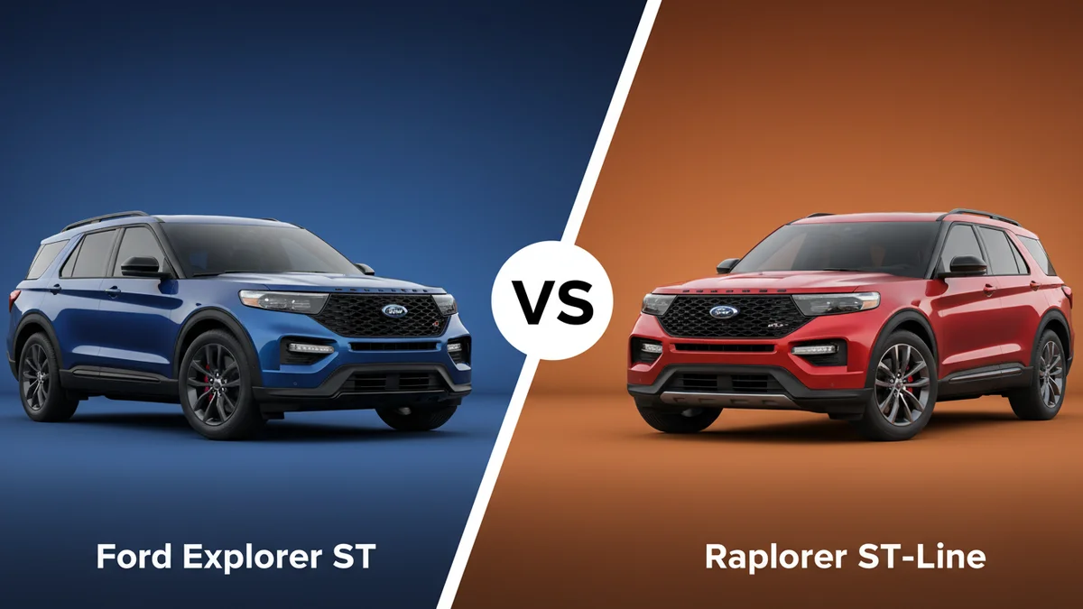 Ford Explorer ST vs ST-Line 2026: Which Is Better? Full Comparison 2 Ford Explorer ST vs Ford Explorer ST-Line comparison