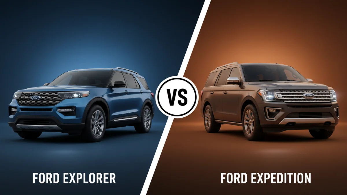 2026 Ford Explorer vs Ford Expedition: Which SUV Is Better? 2 Ford Explorer vs Ford Expedition comparison