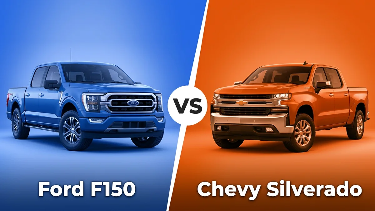 Ford F150 vs Chevy Silverado side-by-side comparison