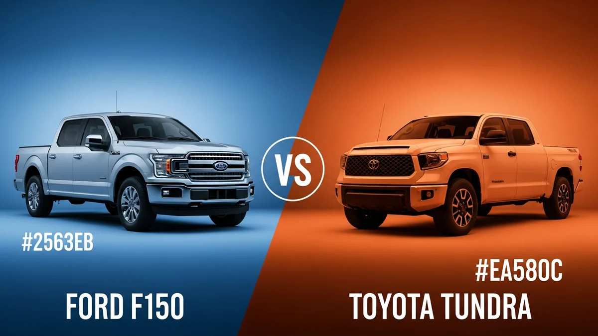 Ford F150 vs Toyota Tundra side-by-side comparison
