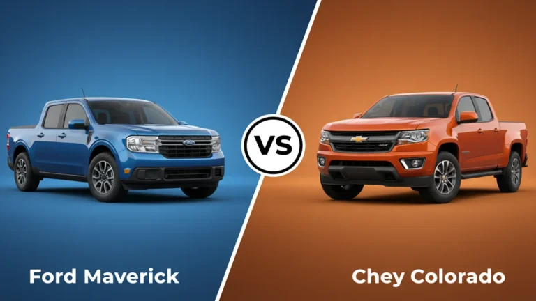 Ford Maverick vs Chevy Colorado side-by-side comparison