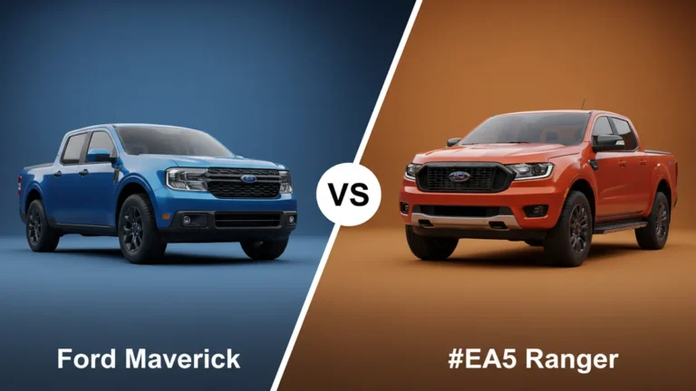Ford Maverick vs Ford Ranger side-by-side comparison