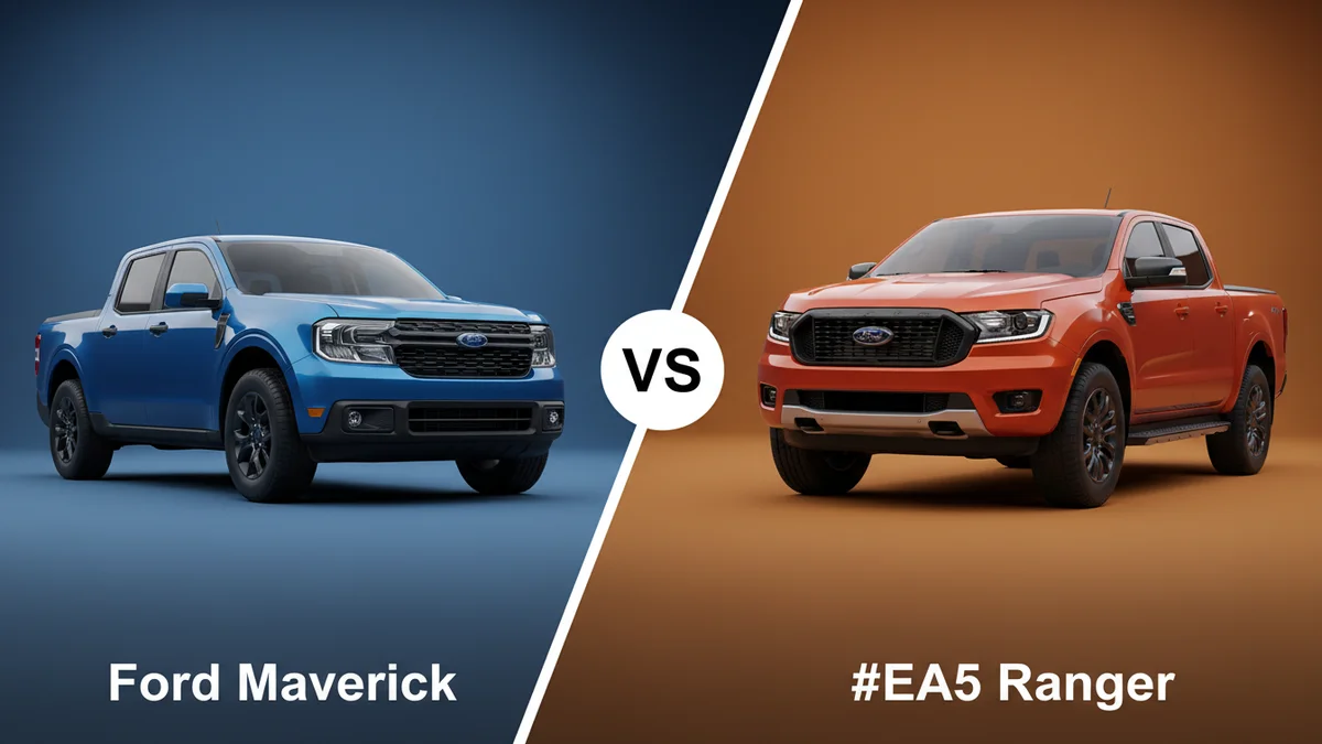 Ford Maverick vs Ford Ranger Specs 2026: Full Comparison 2 Ford Maverick vs Ford Ranger comparison