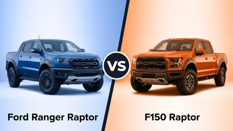 Ford Ranger Raptor vs F150 Raptor side-by-side comparison