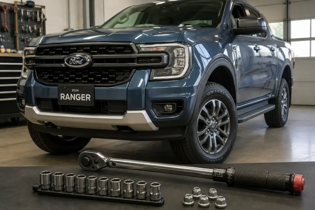 Ford Ranger Torque Specs Chart by All Years and Repair Guide 2026 2 Ford Ranger torque specs guide with torque wrench and wheel