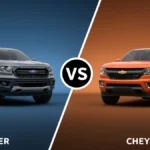 Ford Ranger vs Chevy Colorado side-by-side comparison