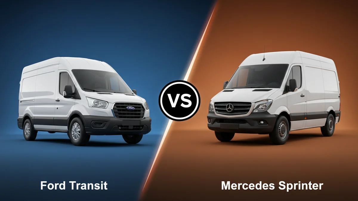 Ford Transit vs Mercedes Sprinter (2026): Which Is Better? 2 Ford Transit vs Mercedes Sprinter comparison