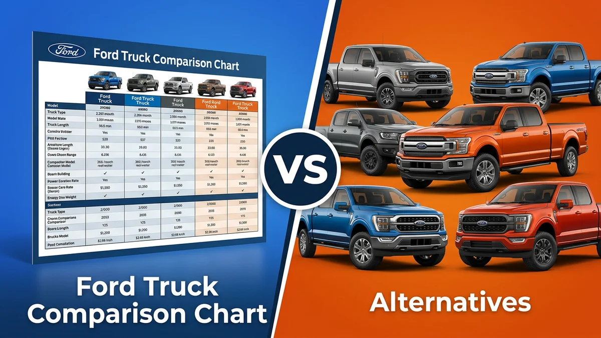 Ford Truck Comparison Chart vs Alternatives side-by-side comparison