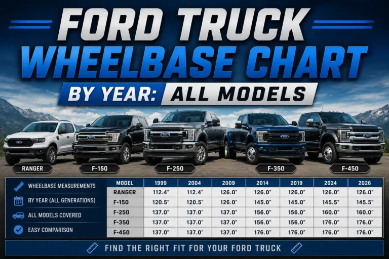 Ford Truck Wheelbase Chart by Year: All Models 41 Ford Truck Wheelbase Chart by Year: All Models