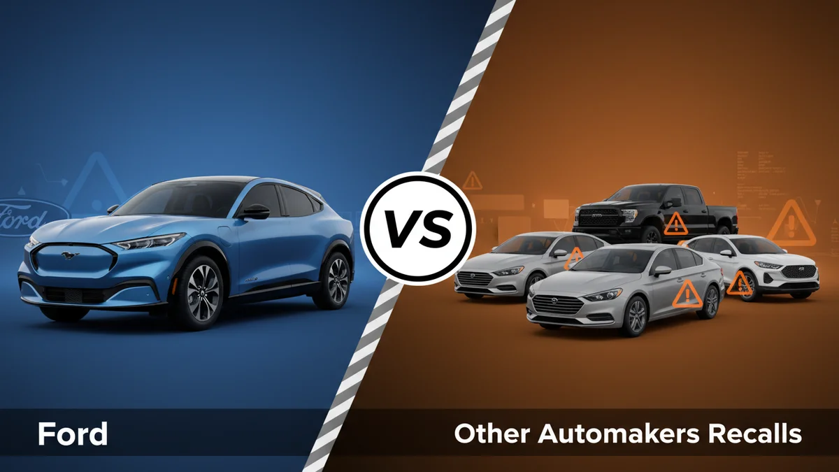 Ford vs Other Automakers Recalls side-by-side comparison