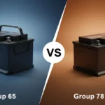 Group 65 vs Group 78 Battery side-by-side comparison