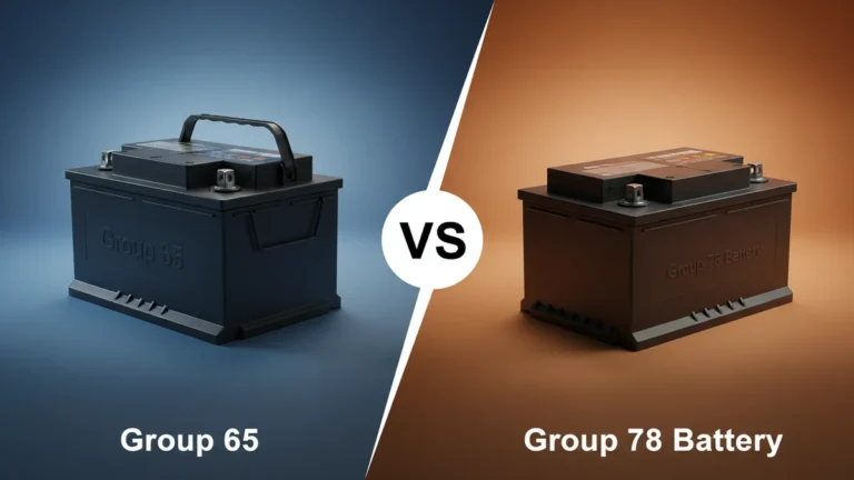 Group 65 vs Group 78 Battery side-by-side comparison