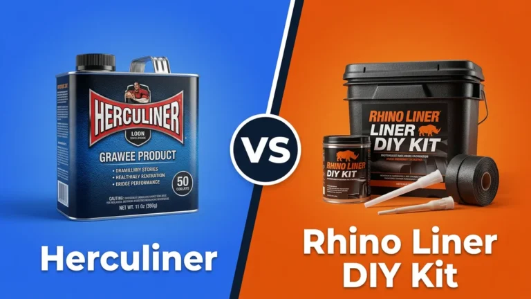 Herculiner vs Rhino Liner DIY Kit 2026: Full Comparison 21 Herculiner vs Rhino Liner DIY Kit side-by-side comparison