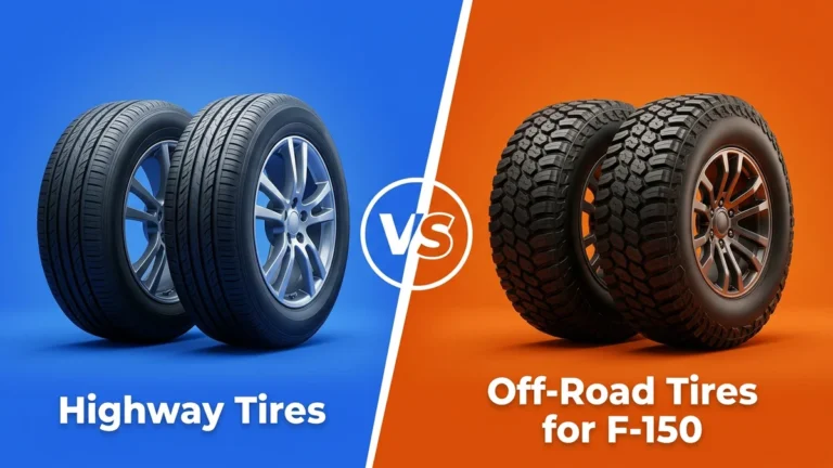 Highway Tires vs Off-Road Tires for F-150 side-by-side comparison