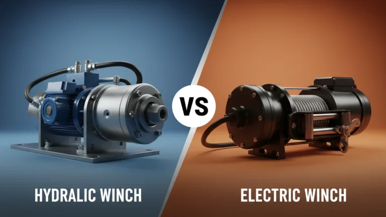 Hydraulic Winch vs Electric Winch side-by-side comparison
