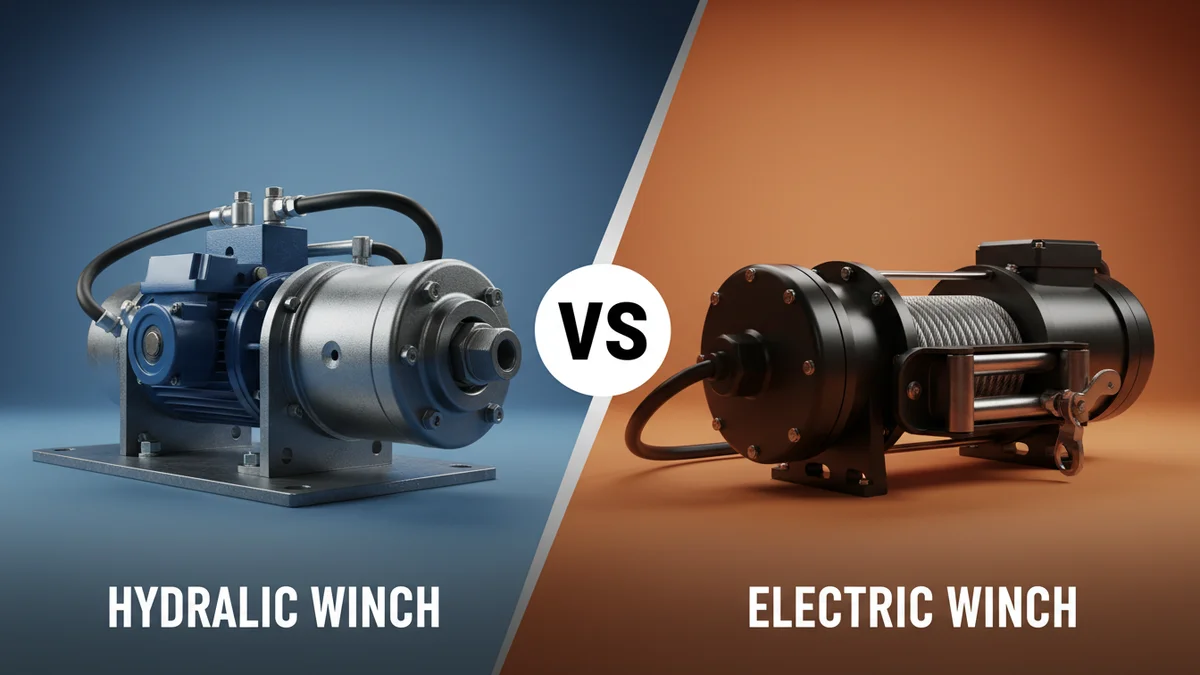Hydraulic Winch vs Electric Winch 2026: Which Is Better? 2 Hydraulic Winch vs Electric Winch comparison