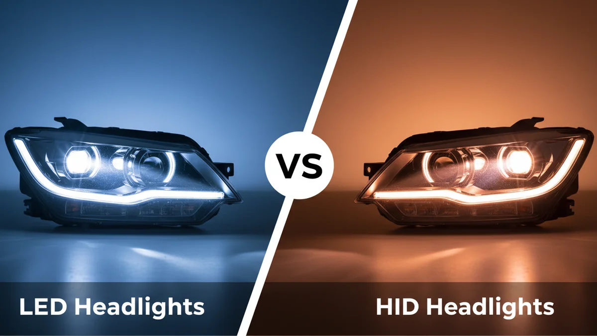 LED Headlights vs HID Headlights 2026: Which Is Better? 2 LED Headlights vs HID Headlights comparison