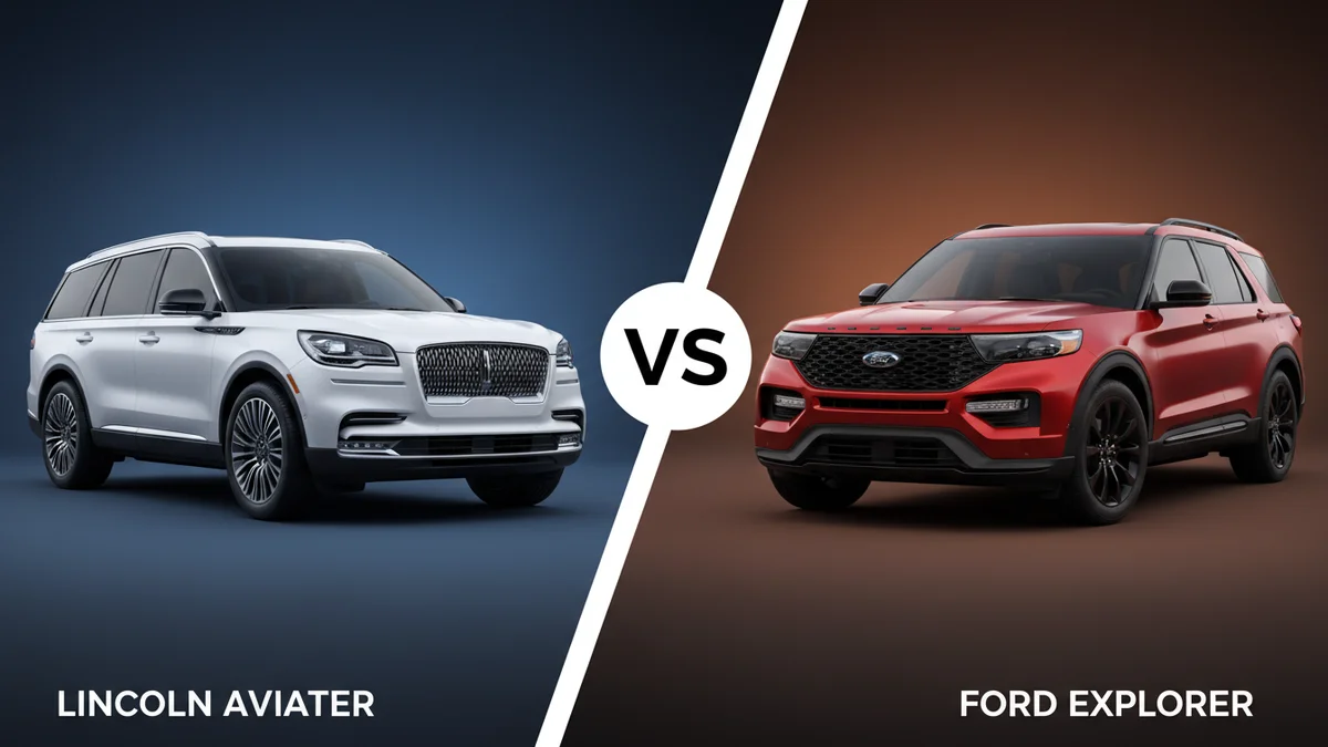 Lincoln Aviator vs Ford Explorer (2026): Which Is Better? 2 Lincoln Aviator vs Ford Explorer comparison