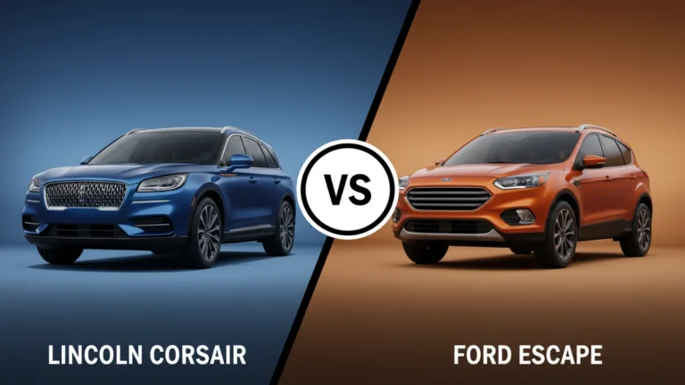 Lincoln Corsair vs Ford Escape side-by-side comparison