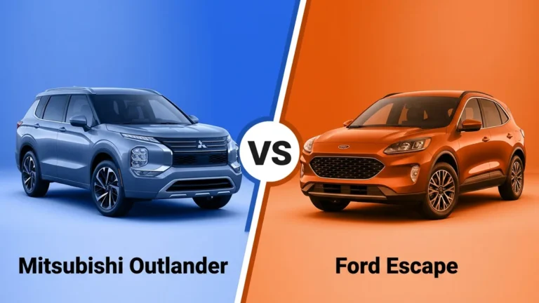Mitsubishi Outlander vs Ford Escape side-by-side comparison