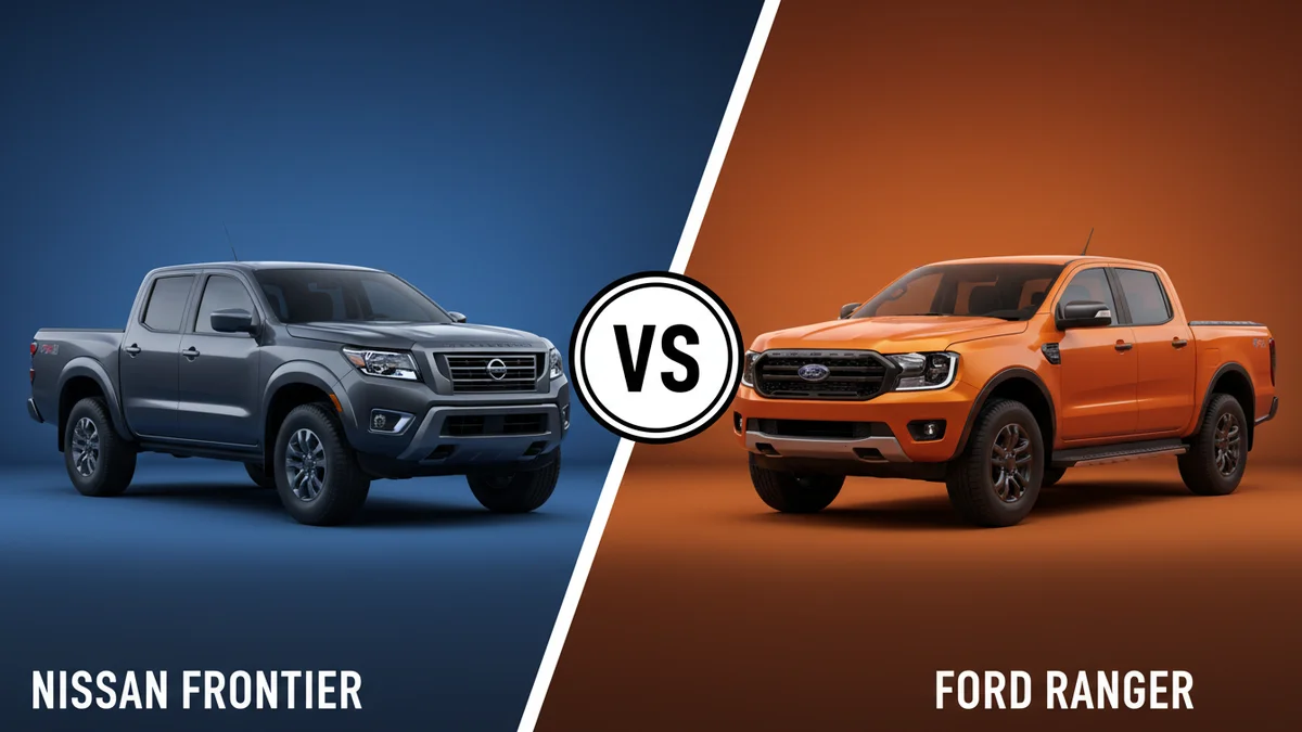 Nissan Frontier vs Ford Ranger side-by-side comparison