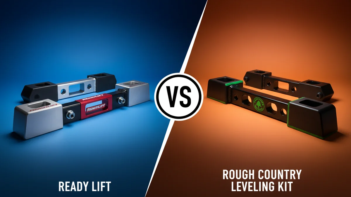 ReadyLift vs Rough Country Leveling Kit side-by-side comparison