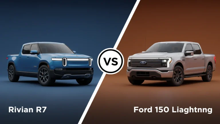 Rivian R1t vs Ford Lightning Dimensions 2026: Which Is Better? 22 Rivian R1T vs Ford F-150 Lightning side-by-side comparison